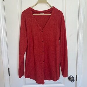 “Columbia” Rustic Red Sweater/Cardigan (M)